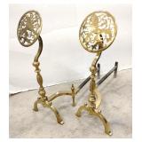 British Brass Andirons