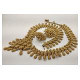 Monet necklace and earrings