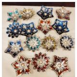 FOIL TINSEL CHRISTMAS TREE REFLECTORS