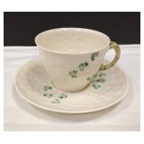 GOLD MARK BELLEEK CUP SAUCER