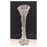 ARTS & CRAFTS BLOWN GLASS STRETCHED AND TWISTED VASE