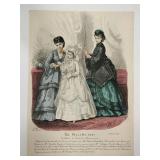 antique fashion etching
