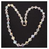 faceted glass necklace