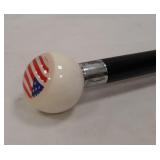 cane with gear shift knob handle