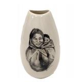 BERING SEA ORIGINALS HAND PAINTED VASE