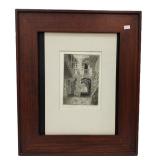 EUGENE E. LOVING PENCIL SIGNED ETCHING