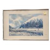 KITTY BAUER 1980 PRINT OF JUNEAU ALASKA #5/500