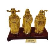 RISIS SINGAPORE THREE GOLD PLATED DEITIES