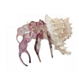 art glass hermit crab