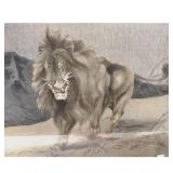 Chinese embroidery of a lion