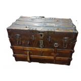 Antique steamer trunk