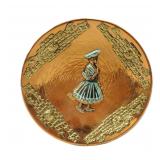 Peruvian copper wall plater