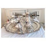 Large silver plated set