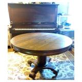 1910s empire revival pedestal dinning table