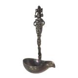 German 800 silver antique sauce ladle