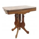 Victorian walnut side table