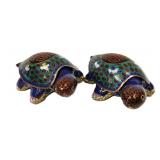 Cloisonne turtles