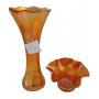 Orange carnival glass