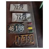 Old license plates/tags