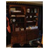 Pair shelf/cab units clean