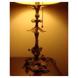 Pair iron w/oak leaf/acorns