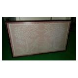 Hand Tatted Lace Framed