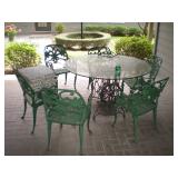 Cast iron patio furniture