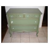 Antique sage green Buffet