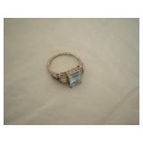 Sterling and topaz ring