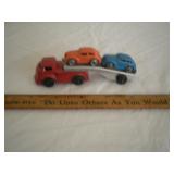 Barclay toy truck car hauler