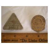Antique chauffeur badges