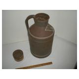 Antique milk can embossed