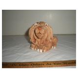 Artist made lion figure