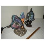 Stained glass bedroom lamps