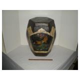 Tole painted rice box