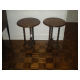 Barley twist lamp tables