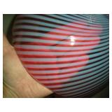 Close up of lampshade crack