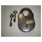 Huge antique padlock