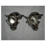 Silver salt dishes fish