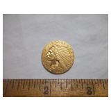 Gold coin us 1909 blp Indian