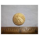 $5 gold piece u.s. Indian 1909