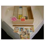 Dock box of sports cards