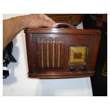 Antique wooden radio