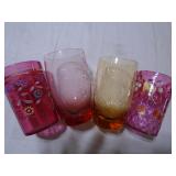 Art glass tumblers