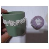 Wedgwood purple snuff box and