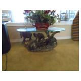 Cast elephant table
