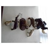 Large elephants black marble