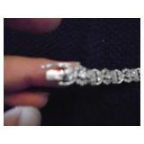 Diamond and white gold bracelet