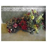 Silk flower arrangements