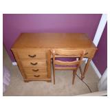 Maple desk and chair